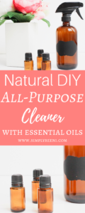 natural diy all purpose cleaner with essential oils pin