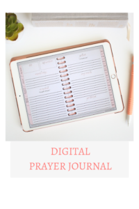 Digital Prayer Journal