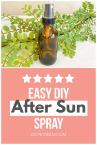 Easy DIY After Sun Spray