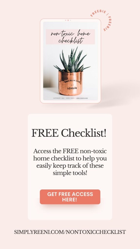 Free Non-Toxic Home Checklist PIN - Simply Reeni