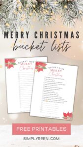 Merry Christmas Bucket List-poster